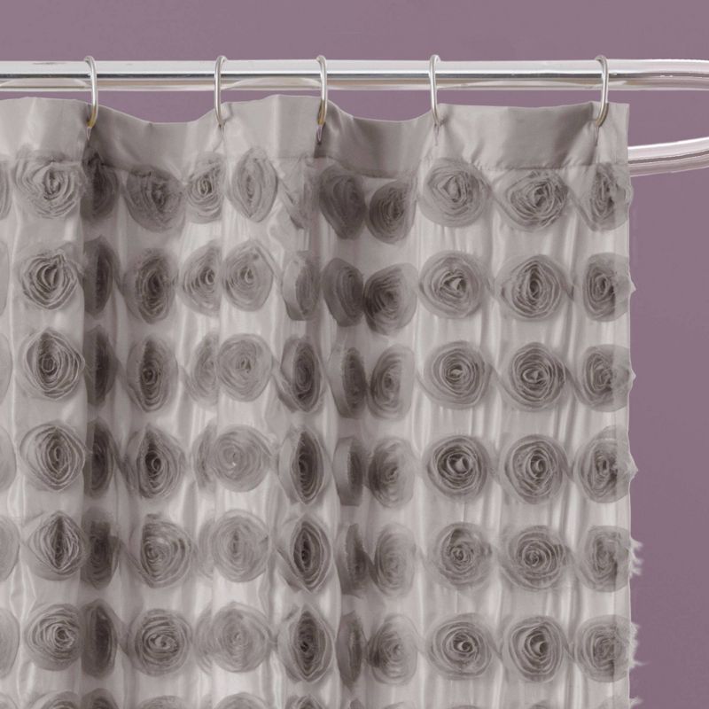 Emma Shower Curtain Gray - Lush Décor