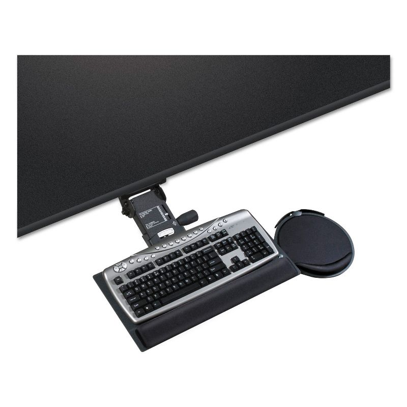 Kelly Computer Supply Leverless Lift N Lock Keyboard Tray 19w x 10d Black 69575