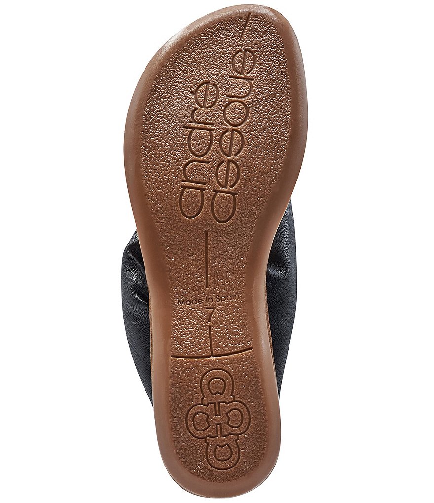 Andre Assous Nuya Featherweights&trade; Padded Straps Leather Thong Sandals