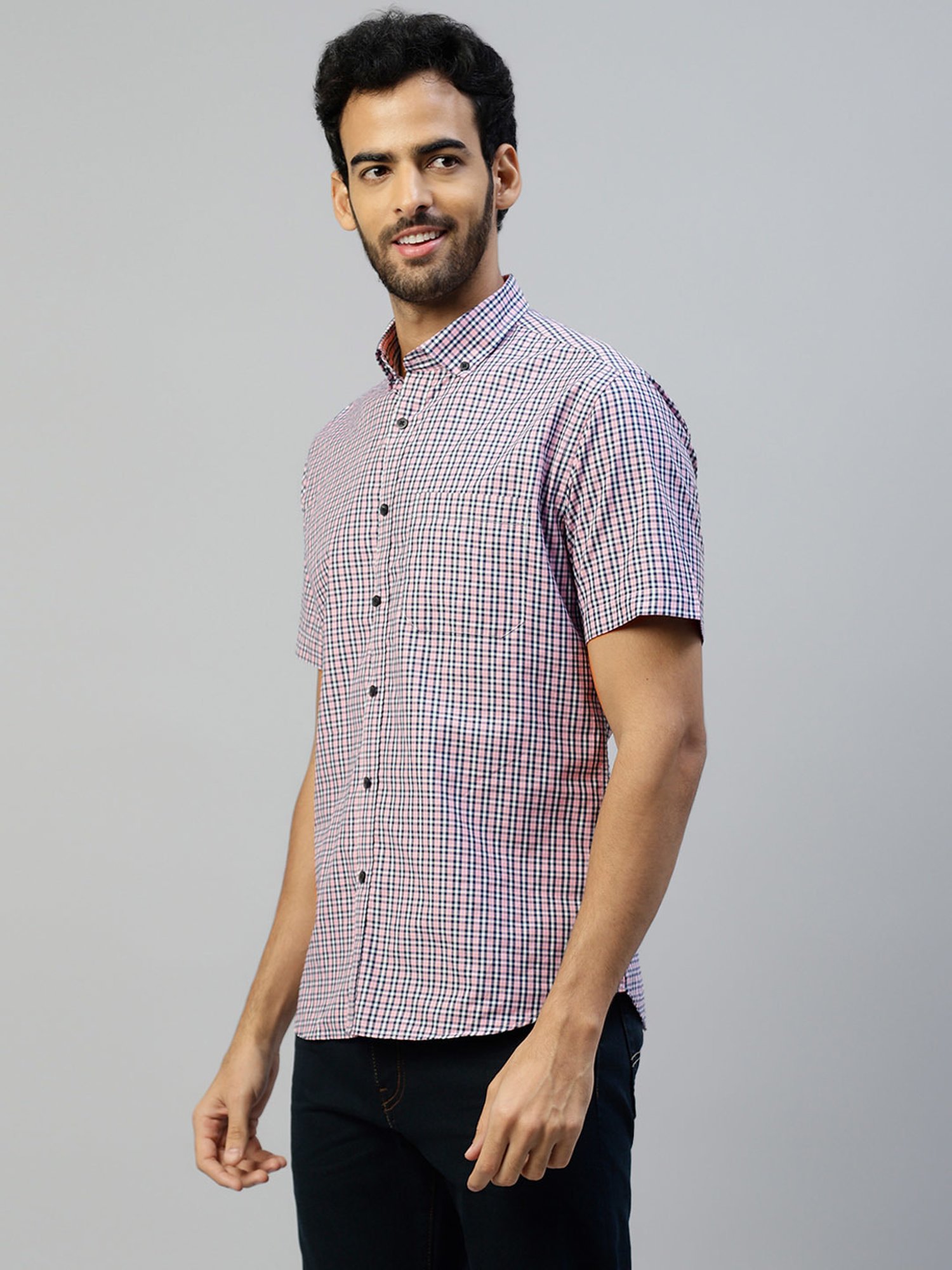 Don Vino Multicolor Regular Fit Check Shirt