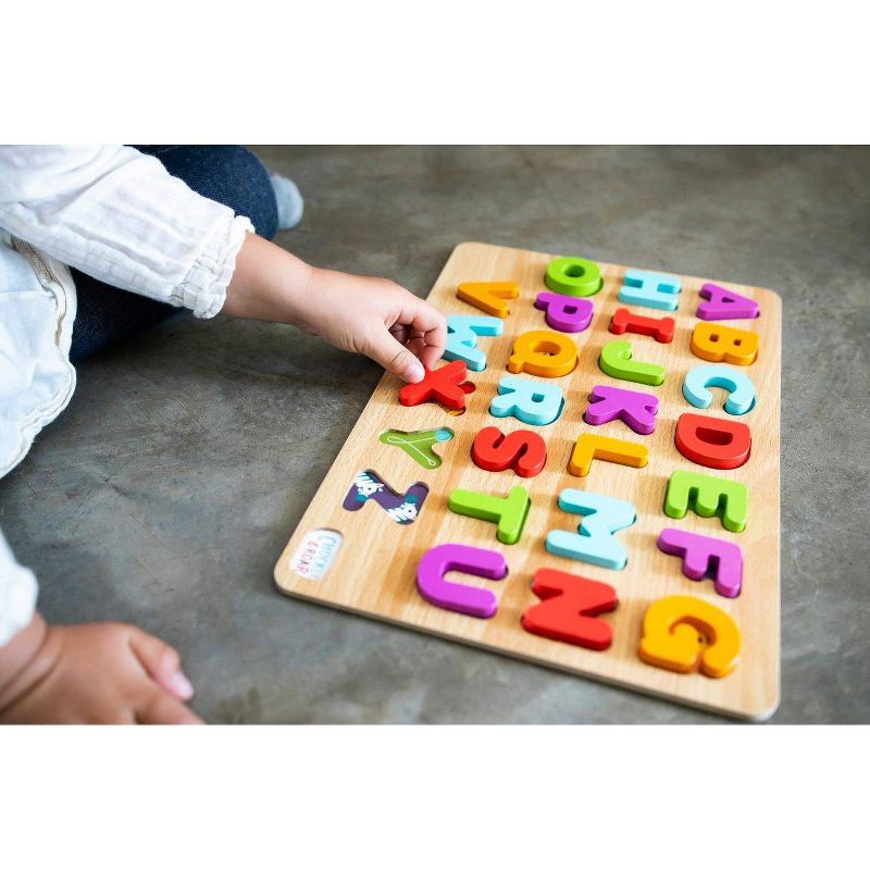 Chuckle & Roar ABC's & 123s Wood Puzzles 36pc