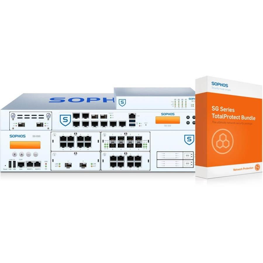 Sophos SG 135 / SG135 Firewall Security Appliance TotalProtect Bundle with 8 GE ports, FullGuard License, Premium 24x7 Support - 2 Years