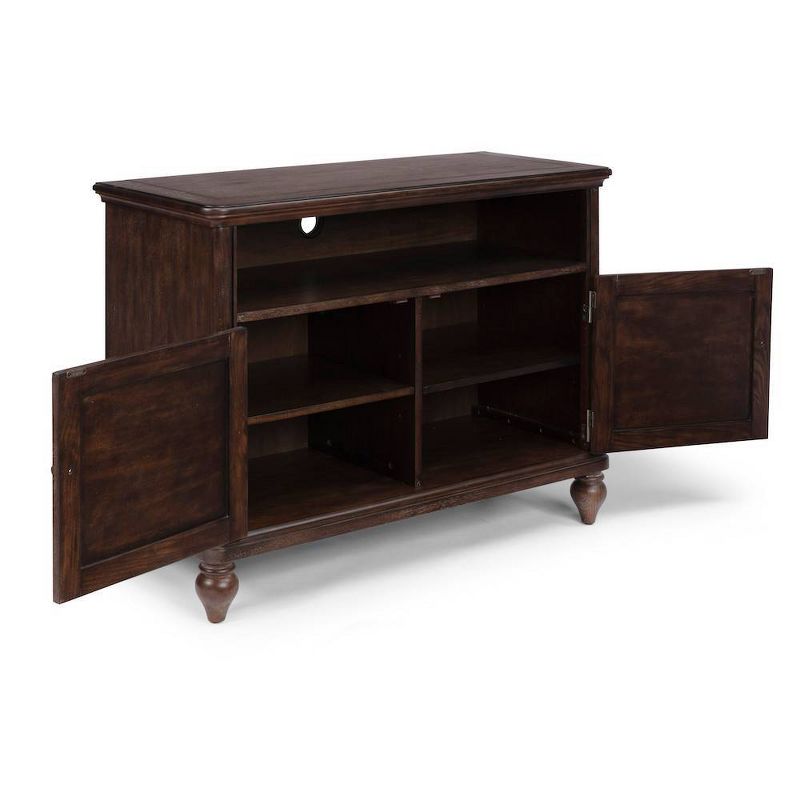 46" Southport Entertainment Stand Dark Aged Oak - Home Styles