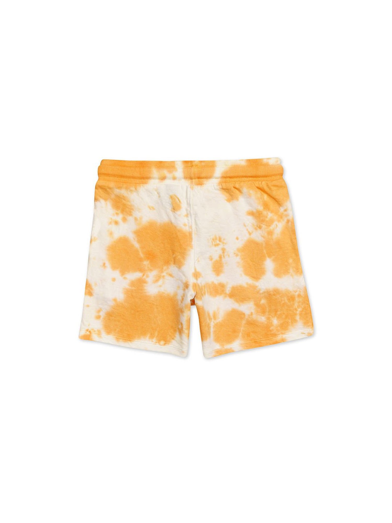 H by Hamleys Kids White & Orange Printed Shorts