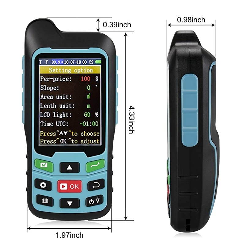 Handheld GPS GLONASS Land Area Measurer Calculation Meter
