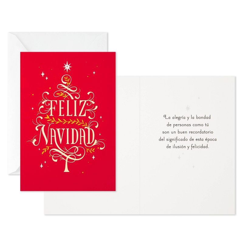 16ct Hallmark Vida Feliz Navidad Tree Boxed Cards