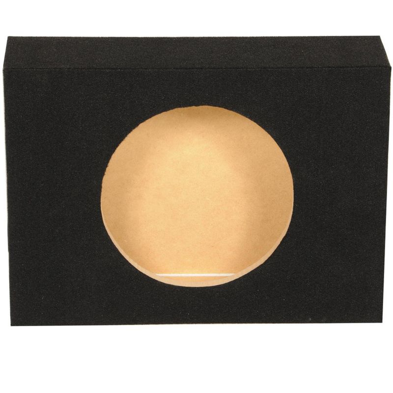 QPower Single 10 Inch Shallow Sealed Truck Subwoofer Enclosure Speaker Box and Pyle PLPW10D 1000 Watt DVC 4 Ohm Car Audio Subwoofer Speaker