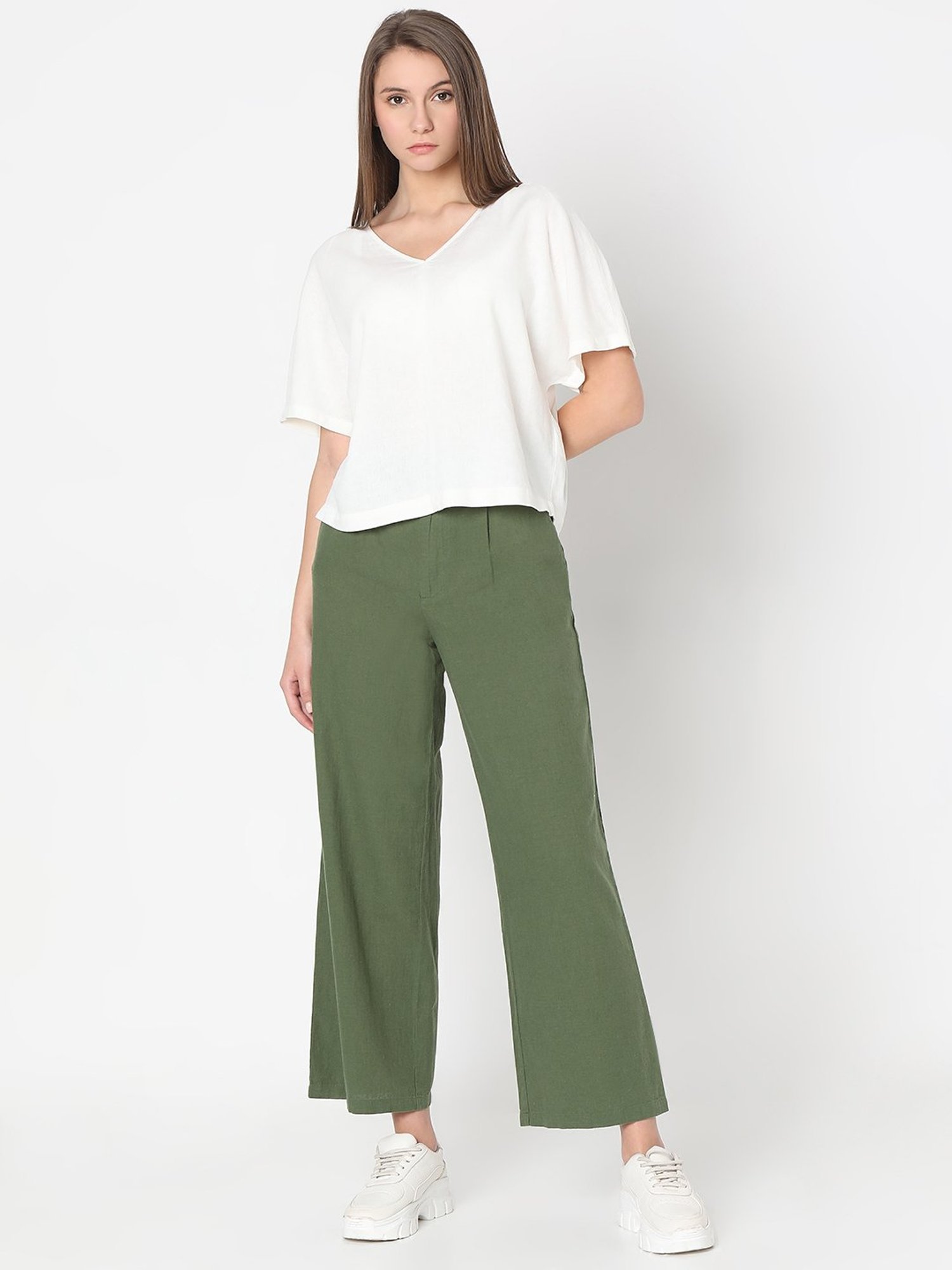 Vero Moda White Regular Fit Top