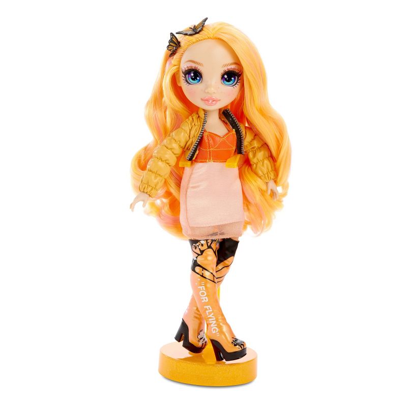 Rainbow High Poppy Rowan – Orange Fashion Doll with 2 Outfits