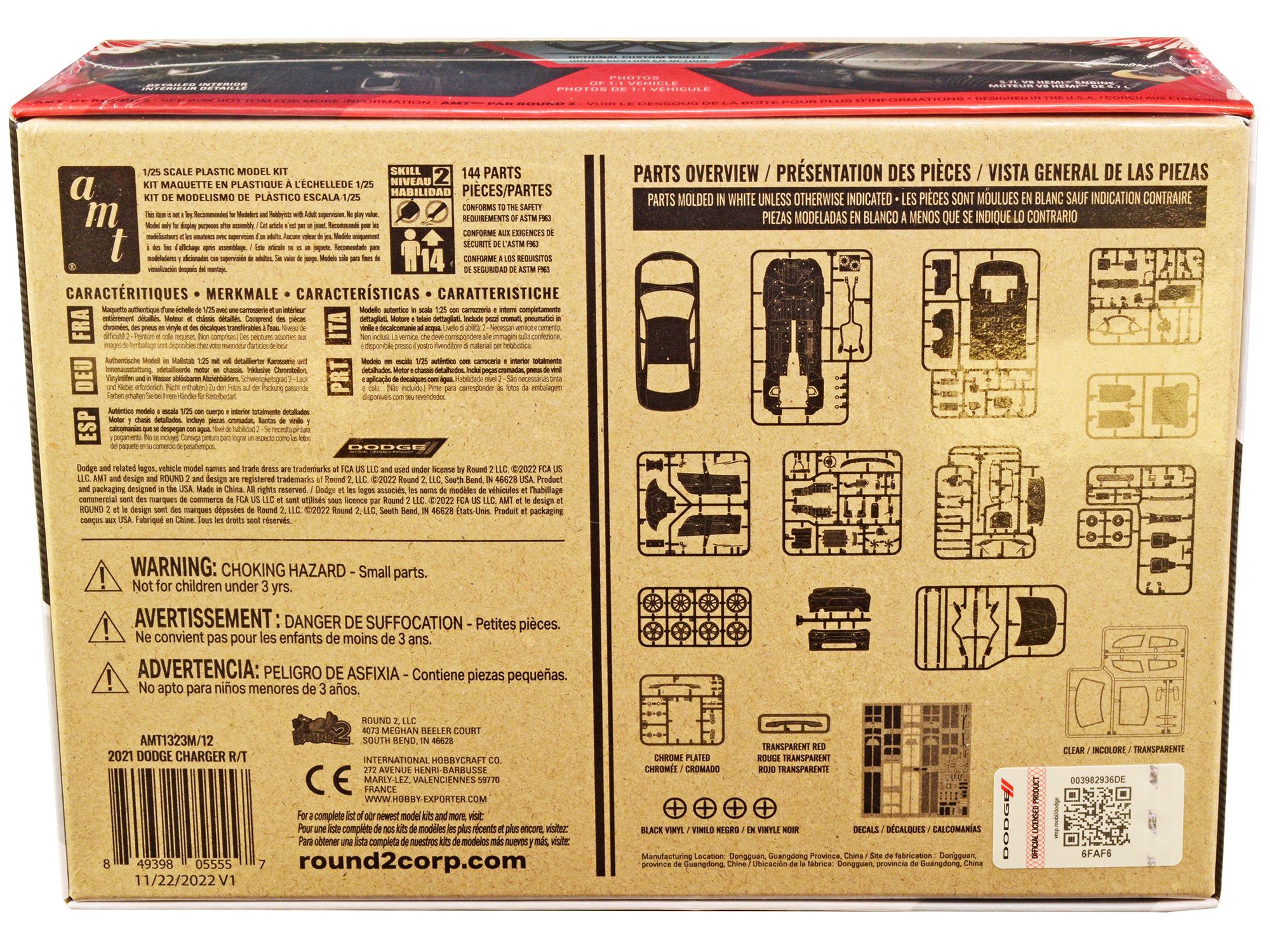 Level 4 Model Kit 1970 Dodge Challenger T/A "Streetburner" 2-in-1 Kit 1/24 Scale Model by Revell