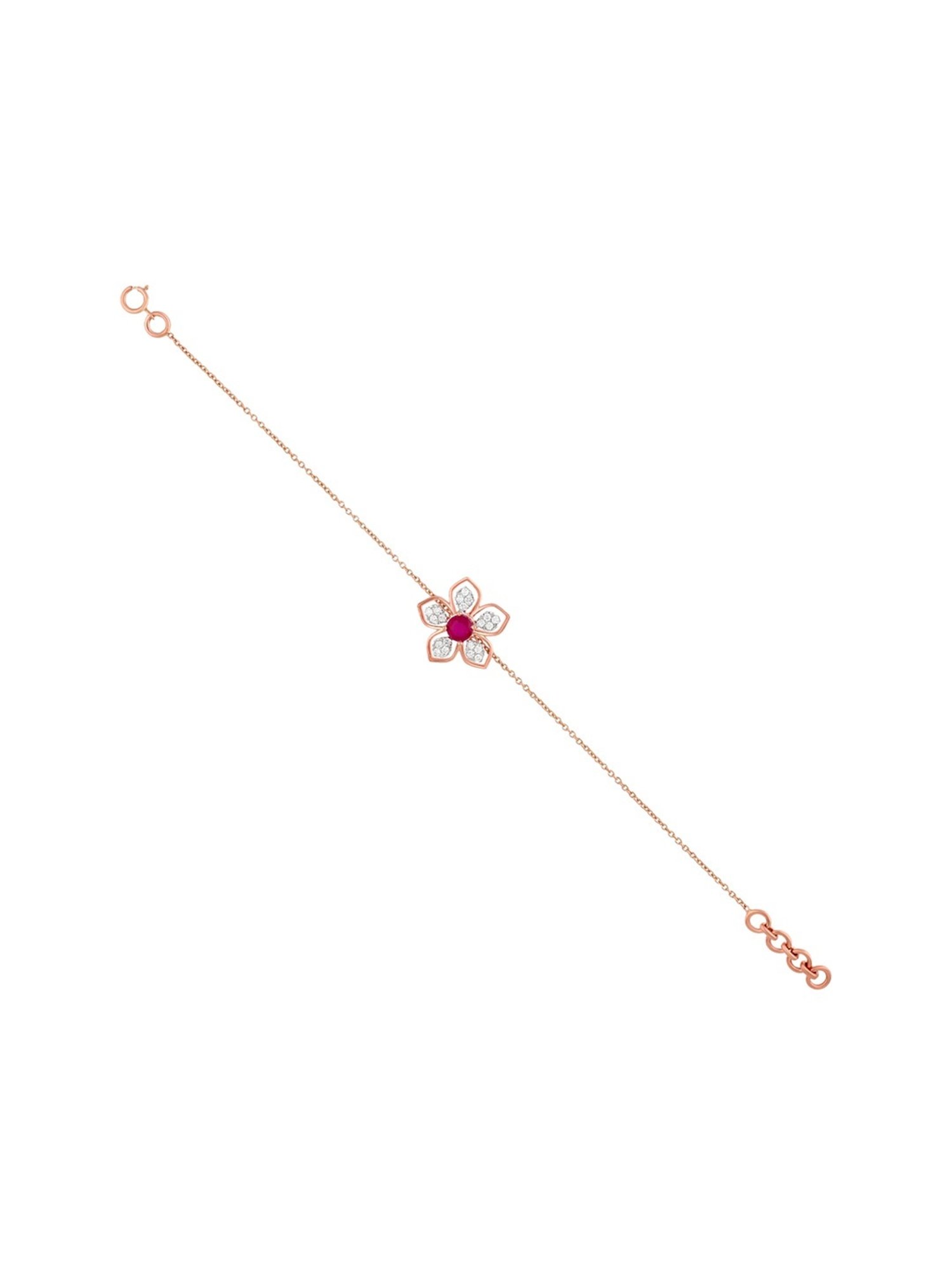 Mia by Tanishq Cupid Charm 14k Gold & Diamond Bracelet for Women