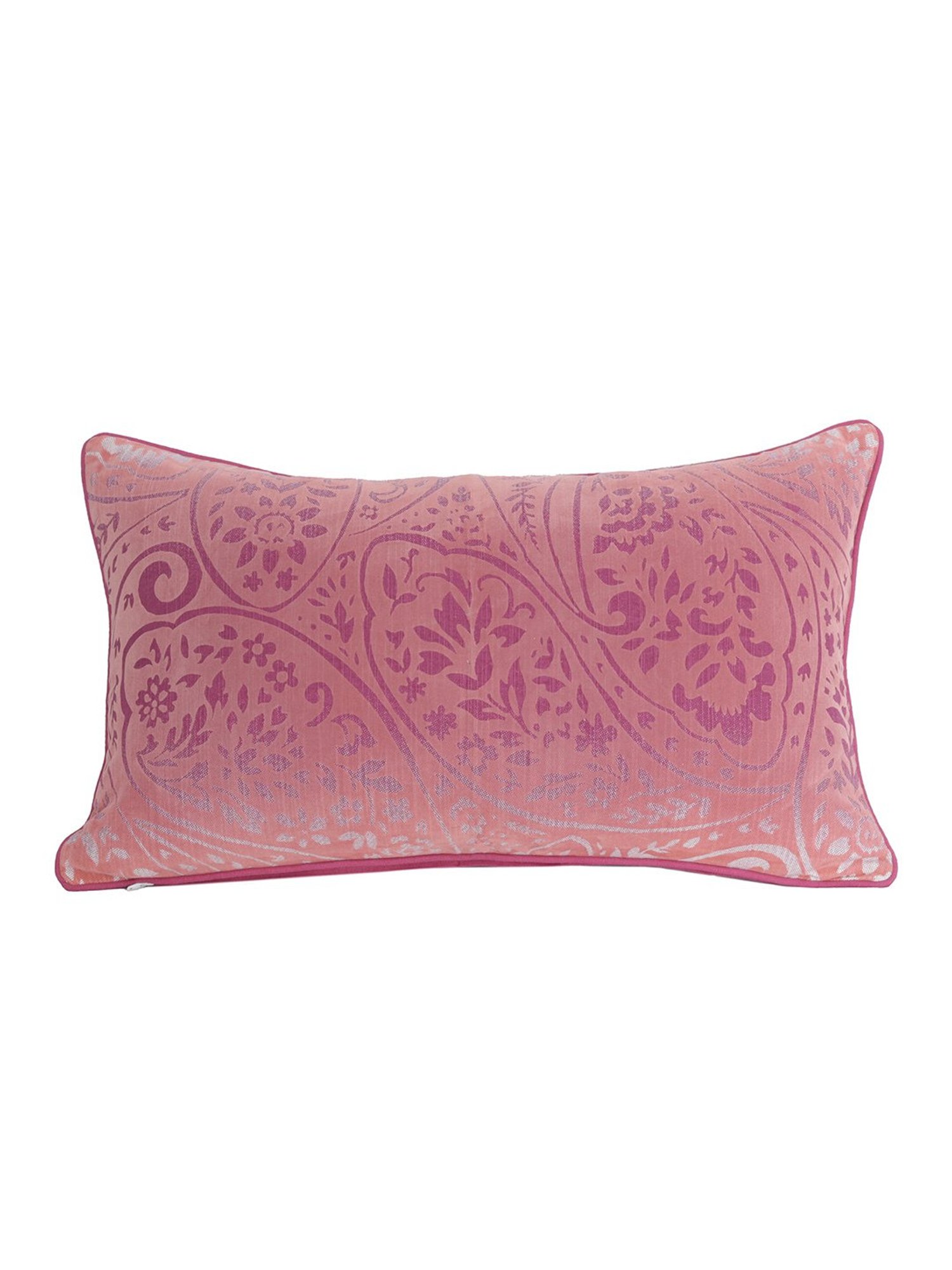 Maspar Hues Folklore Transition Floral Red Cotton Cushion Cover