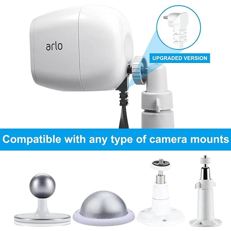 30 Feet Right Angled Micro USB Power Cable with QC 3.0 Charger Brick,Power Supply Adapter and Charging Cord,Outdoor Quick Charger Compatible for Arlo Pro,Arlo Pro 2,Arlo Go,Arlo Security Light