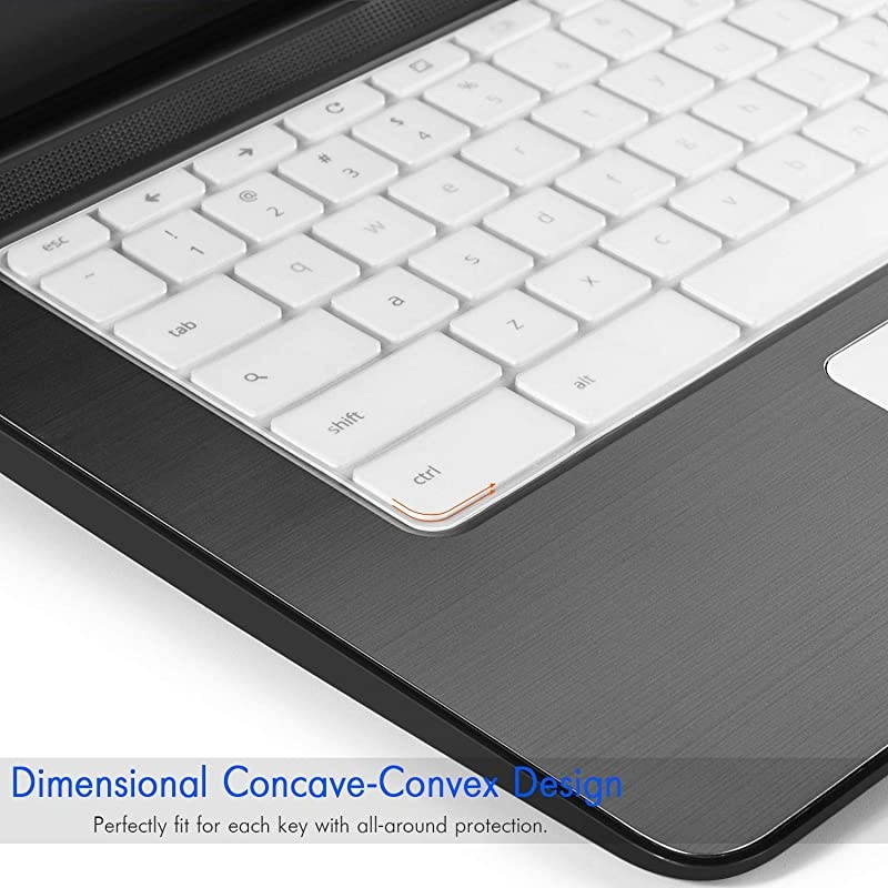 for hp Chromebook 11 Keyboard Cover Skin,hp Chromebook x360 11.6 inch,HP Chromebook 11 G2,G3,G4,G5(G6 EE) 11.6 Inch Chromebook Protective Skin(NOT Fit HP Chromebook G5 EE)(Gradualblue+Clear)