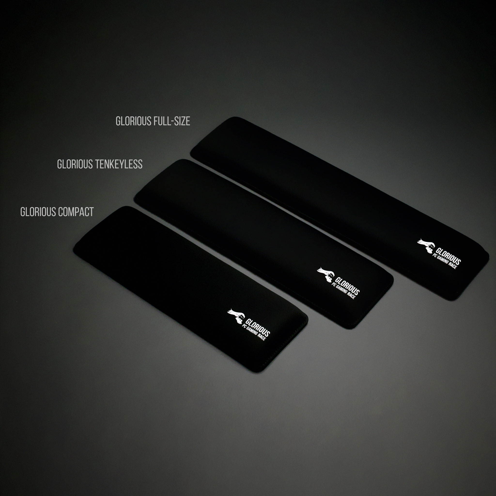 Glorious Gaming SLIM Wrist Pad/Rest - COMPACT SIZE Mechanical Keyboards,Stitched Edges,Ergonomic | 12x4 inches/13mm Thick (GSW-75)