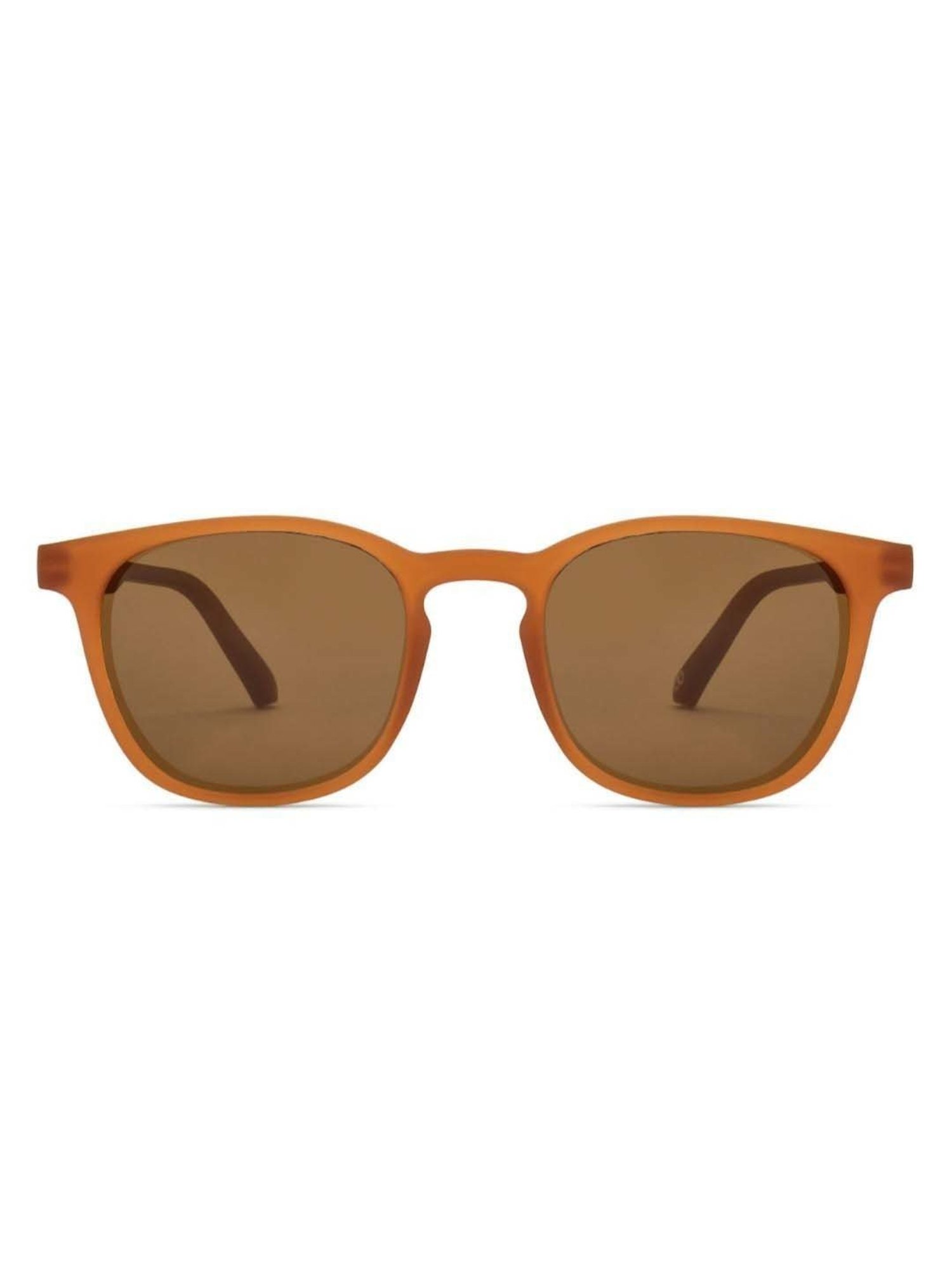 HUSTLR Brown Wayfarer Polarised and UV Protected Lens Unisex Sunglasses