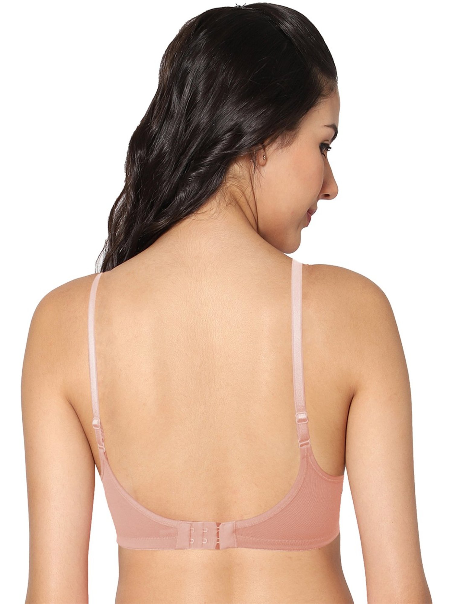 IN CARE Peach Non-Wired Full Coverage Push-Up Bra