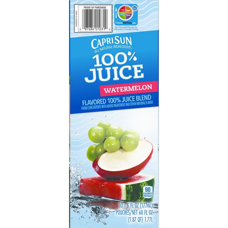 Capri Sun Watermelon - 10pk/6 fl oz Pouches