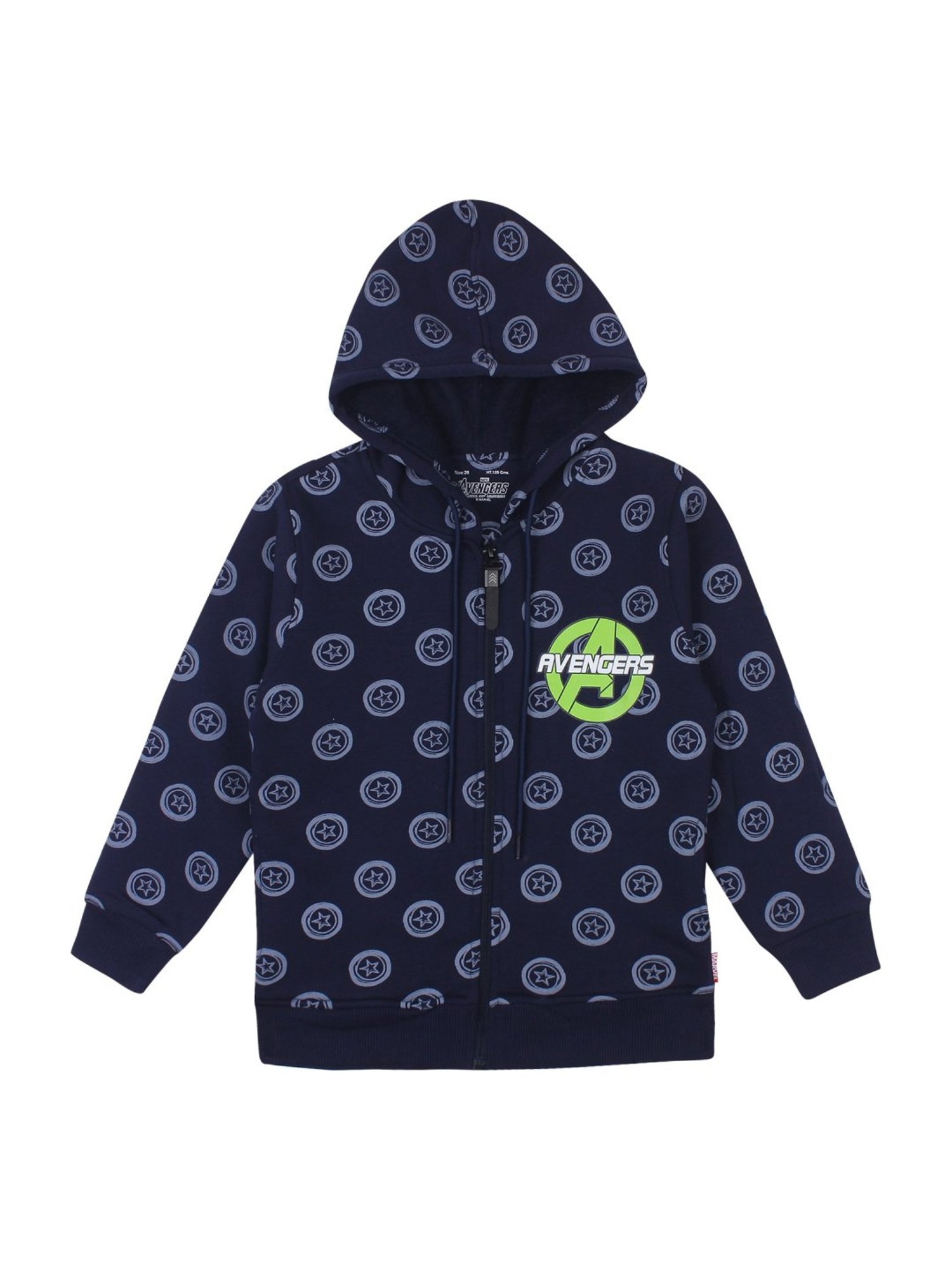 Proteens Kids Navy Cotton Printed Hoodie
