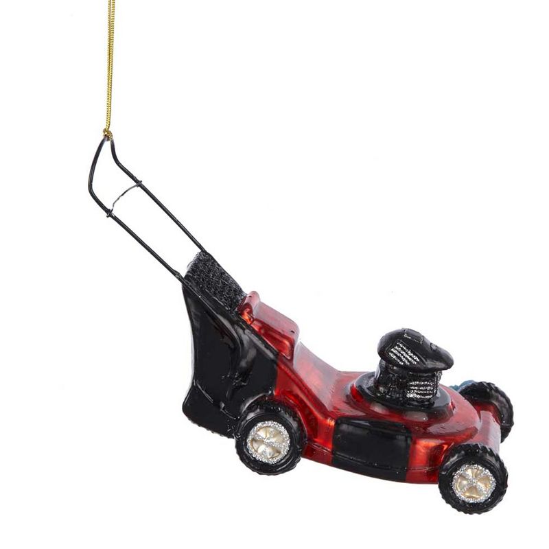 Noble Gems 3.25" Glass Lawnmower Lawn Maintenance  -  Tree Ornaments
