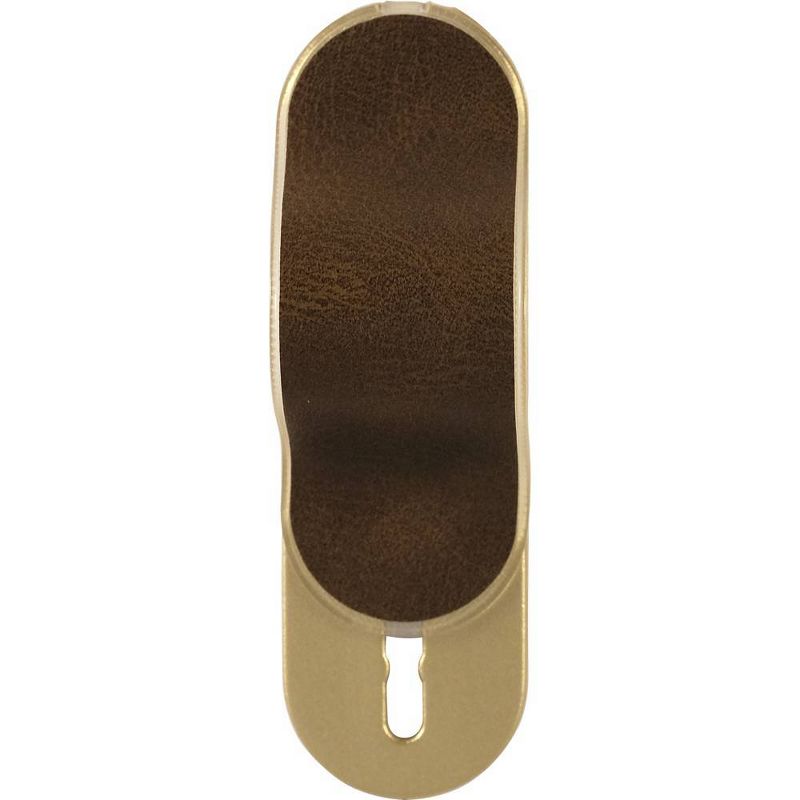 Phone Fin Finger Grip Leather - Brown