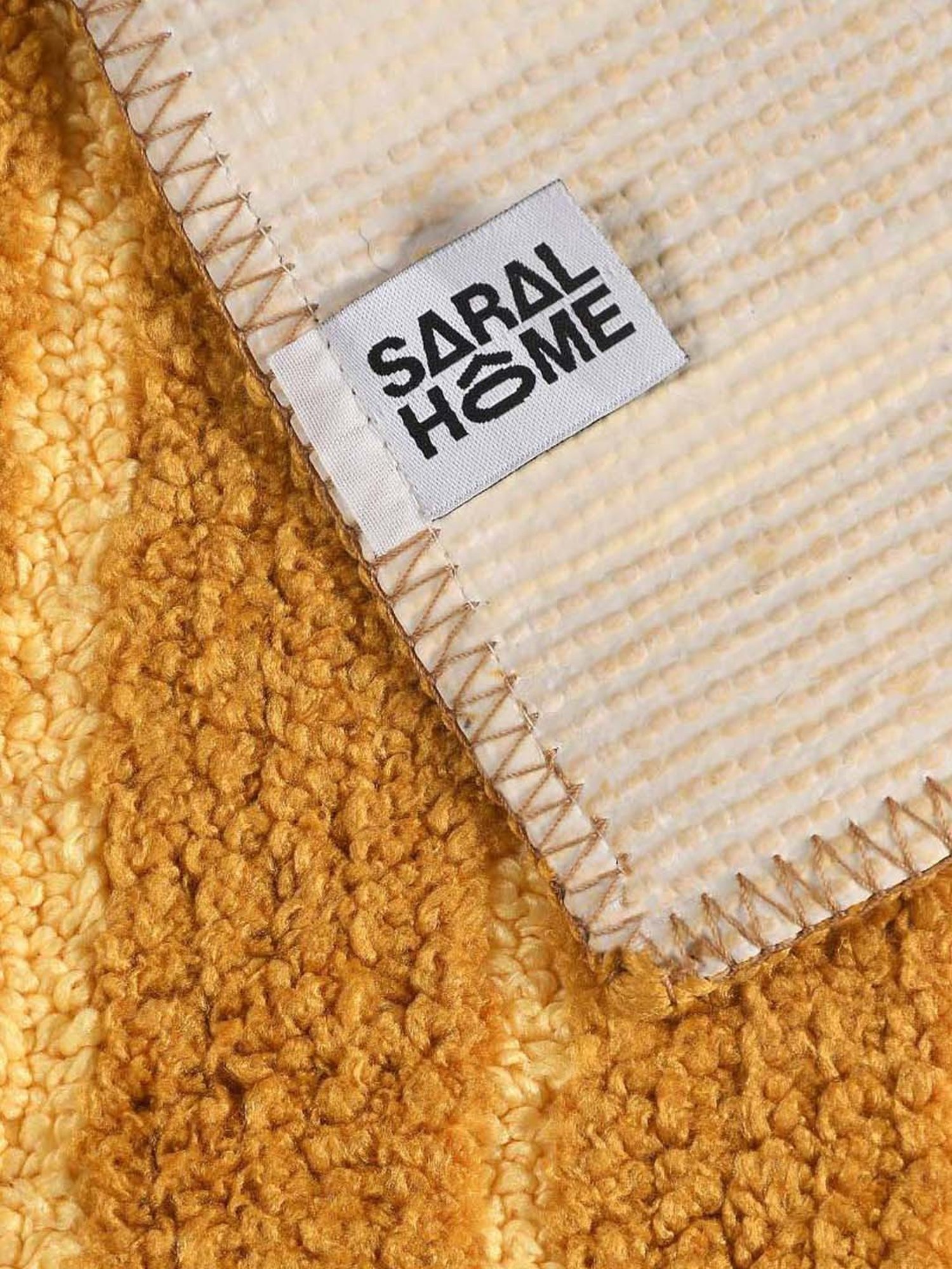 Saral Home Mustard Microfibre Small Antiskid & Washable Power Runner