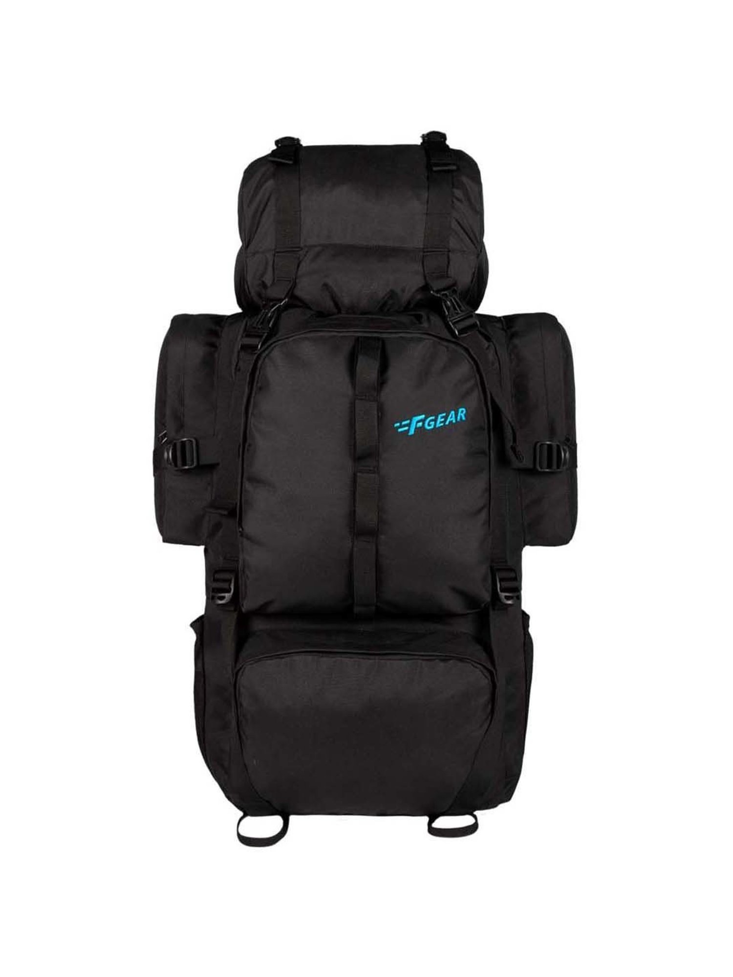 F Gear 58 Ltrs Black Large Rucksack Backpack