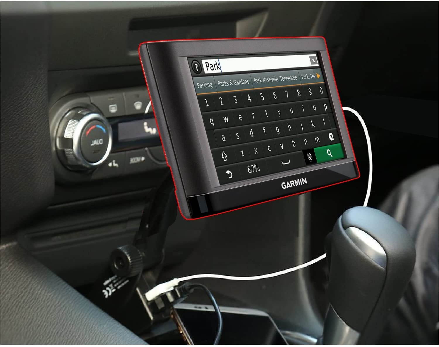 ChargerCity Dual USB Lighter Socket Car Mount w/Cable Charger Adapter for Garmin Nuvi 42 44 52 54 55 56 57 58 65 66 67 68 2457 2497 2539 2557 2558 2559 2577 2589 2597 2598 2599 2639 2689 2699 LM GPS