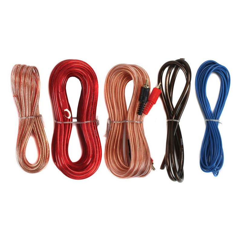 Soundstorm AKS8 8 Gauge Car Audio Amplifier Amp Complete Kit Wiring Installation with Install Wire Cables and RCA Interconnect