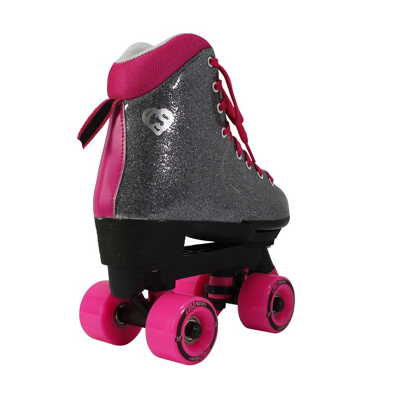 Circle Society Adjustable Skate - Bling Sizzling Pink 3-7