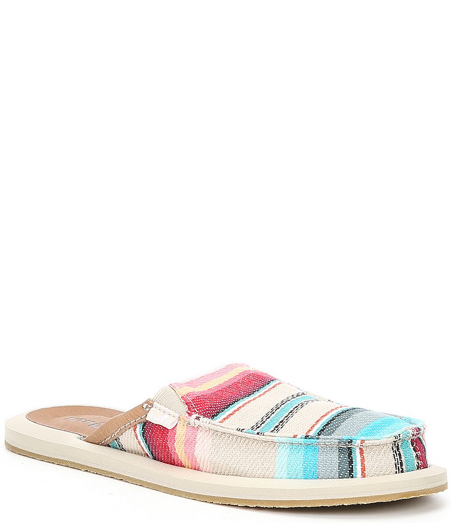 Sanuk Women's You Got My Back Blanket Stripe Mules