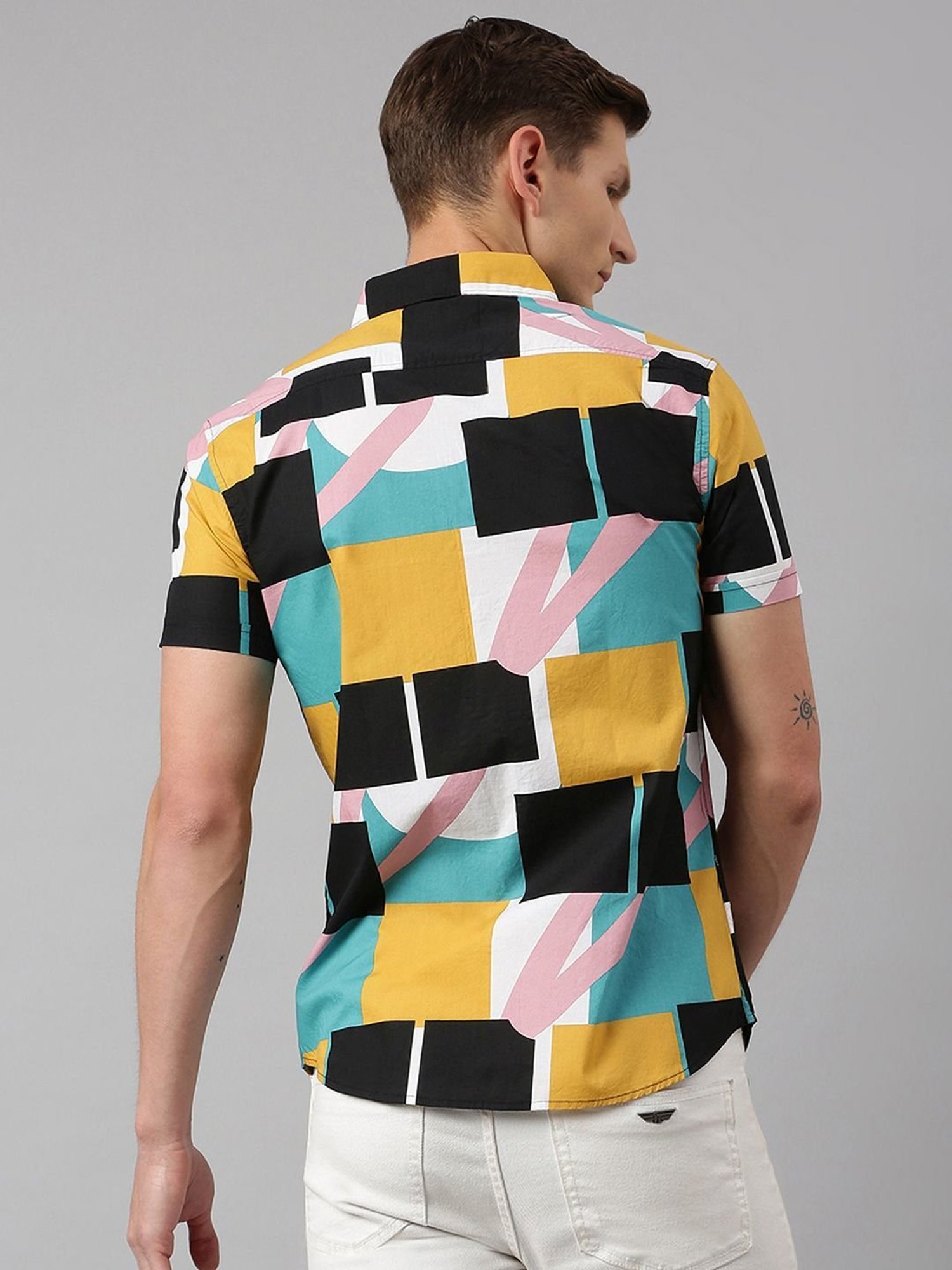 Dennis Lingo Multi  Slim Fit Printed Shirt