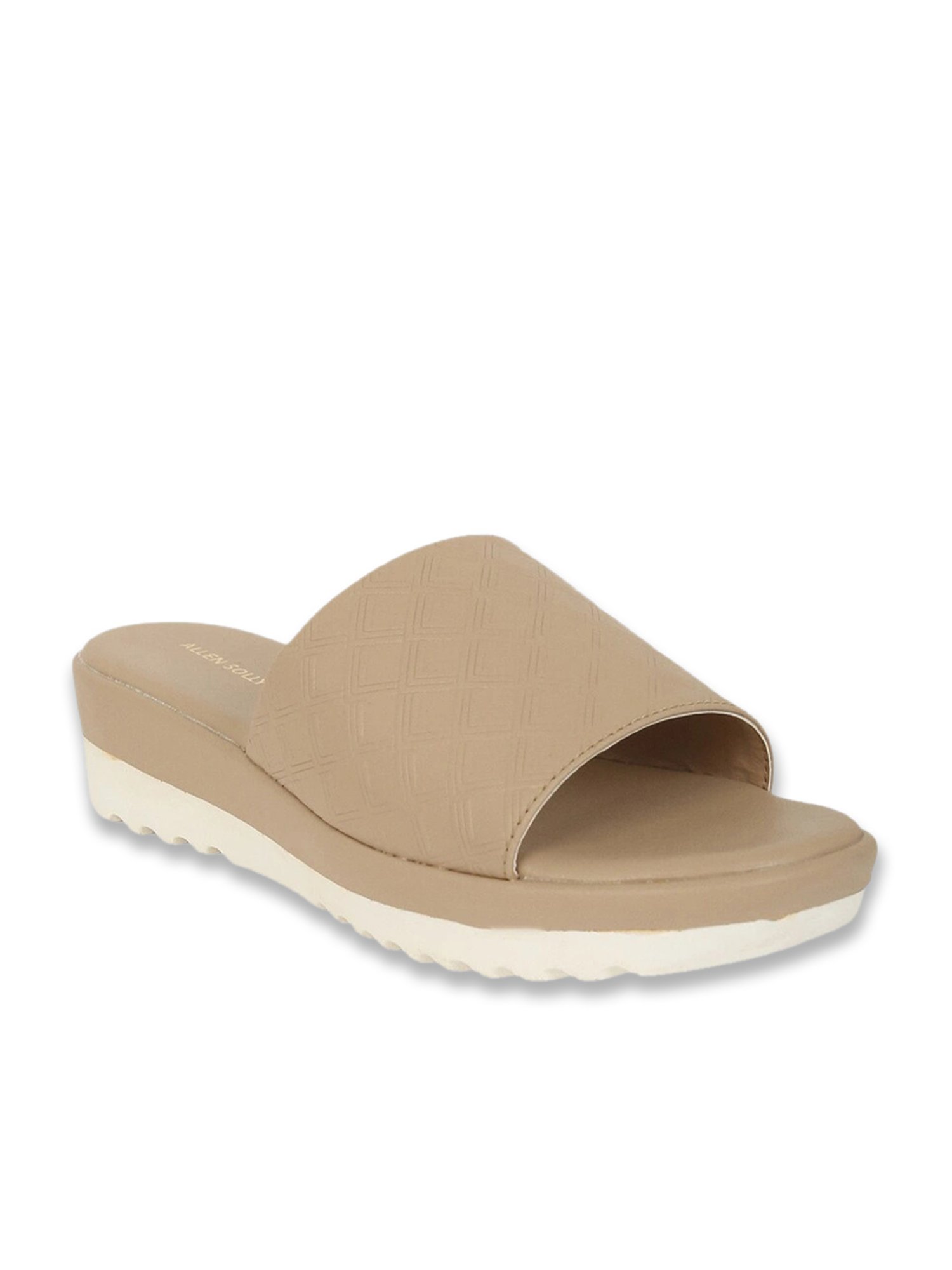 Allen Solly Women's Beige Slides