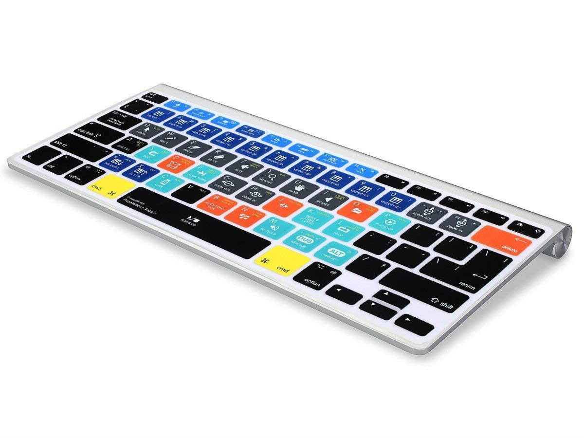 HRH Propellerhead Reason Shortcuts Hotkey Silicone Keyboard Cover Skin for MacBook Air 13,MacBook Pro13/15/17 (with or w/Out Retina Display, 2015 or Older Version)&Older iMac,USA and European Layout