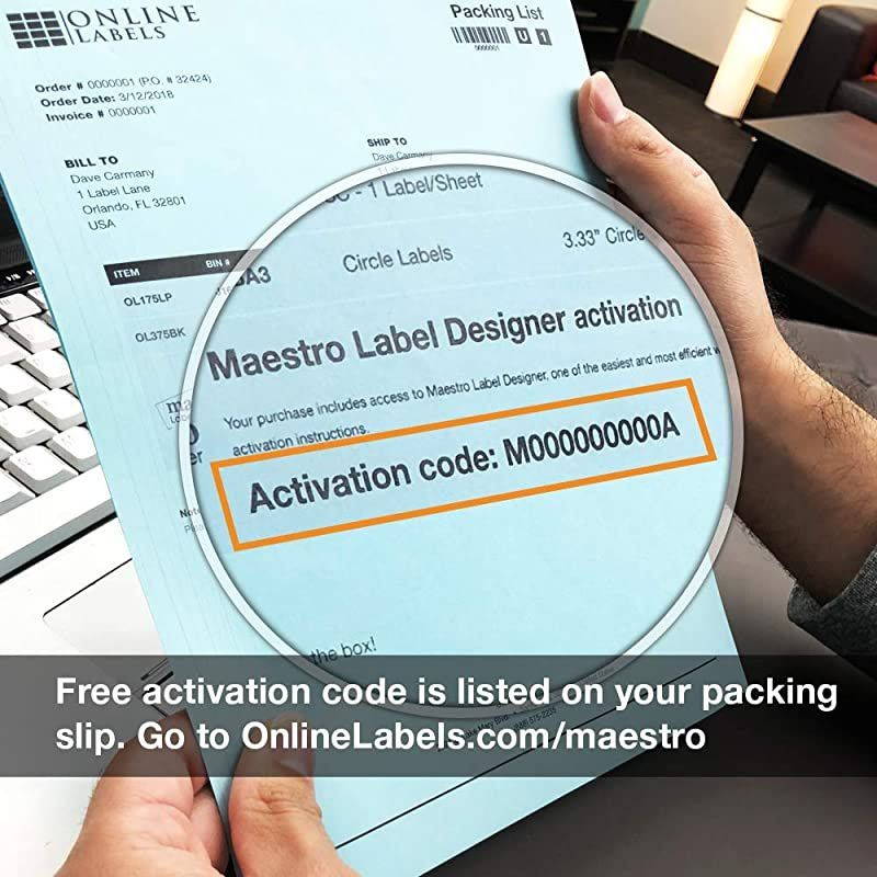 2 Inch Round Labels Pack of 5000 Circle Stickers 250 Sheets InkjetLaser Printer