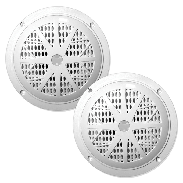 Hydra Series 6.5-In., 120-Watt 2-Way Marine Speakers, White 2 Pack