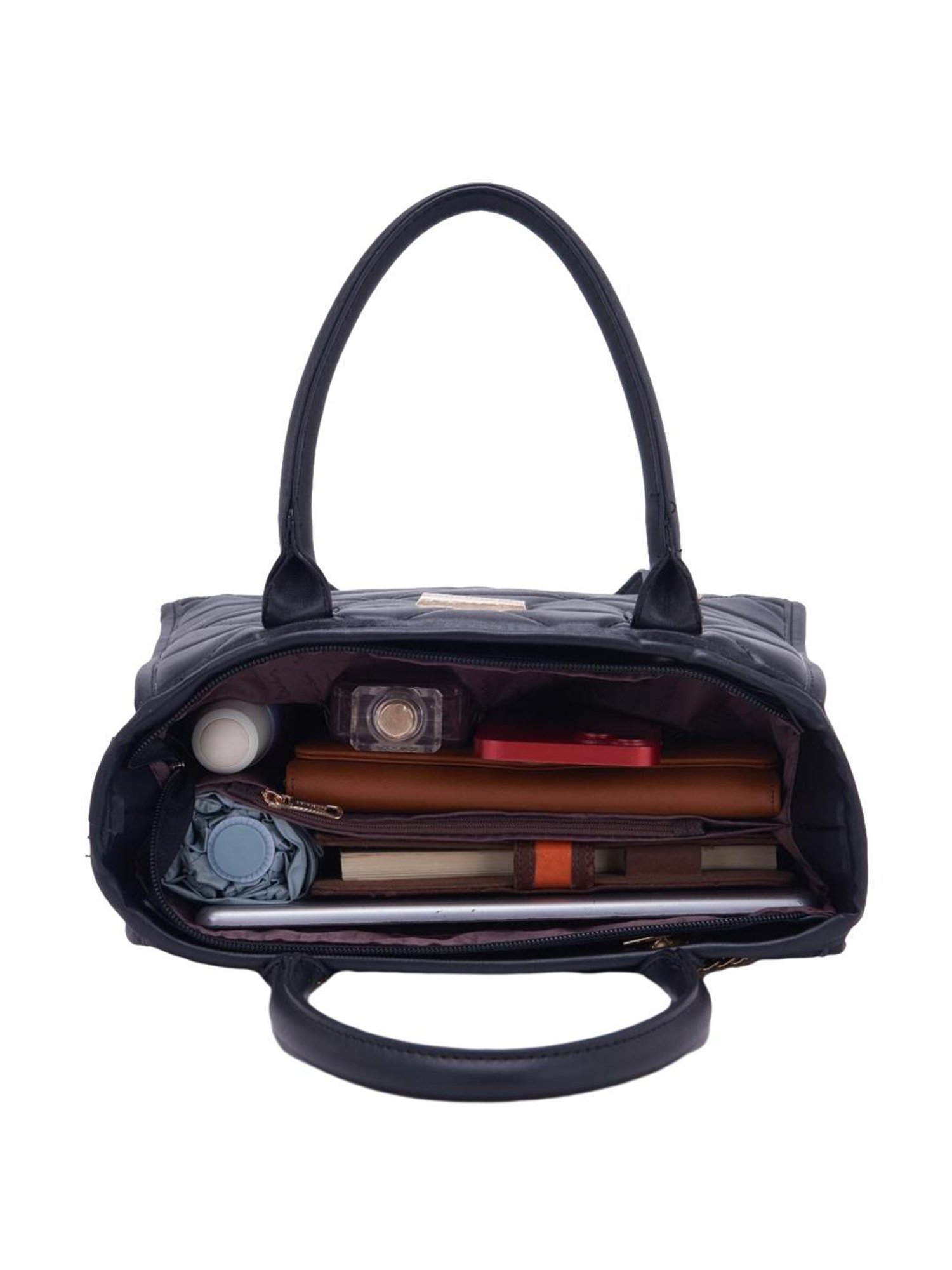 Pierre Cardin Black Textured Handbag