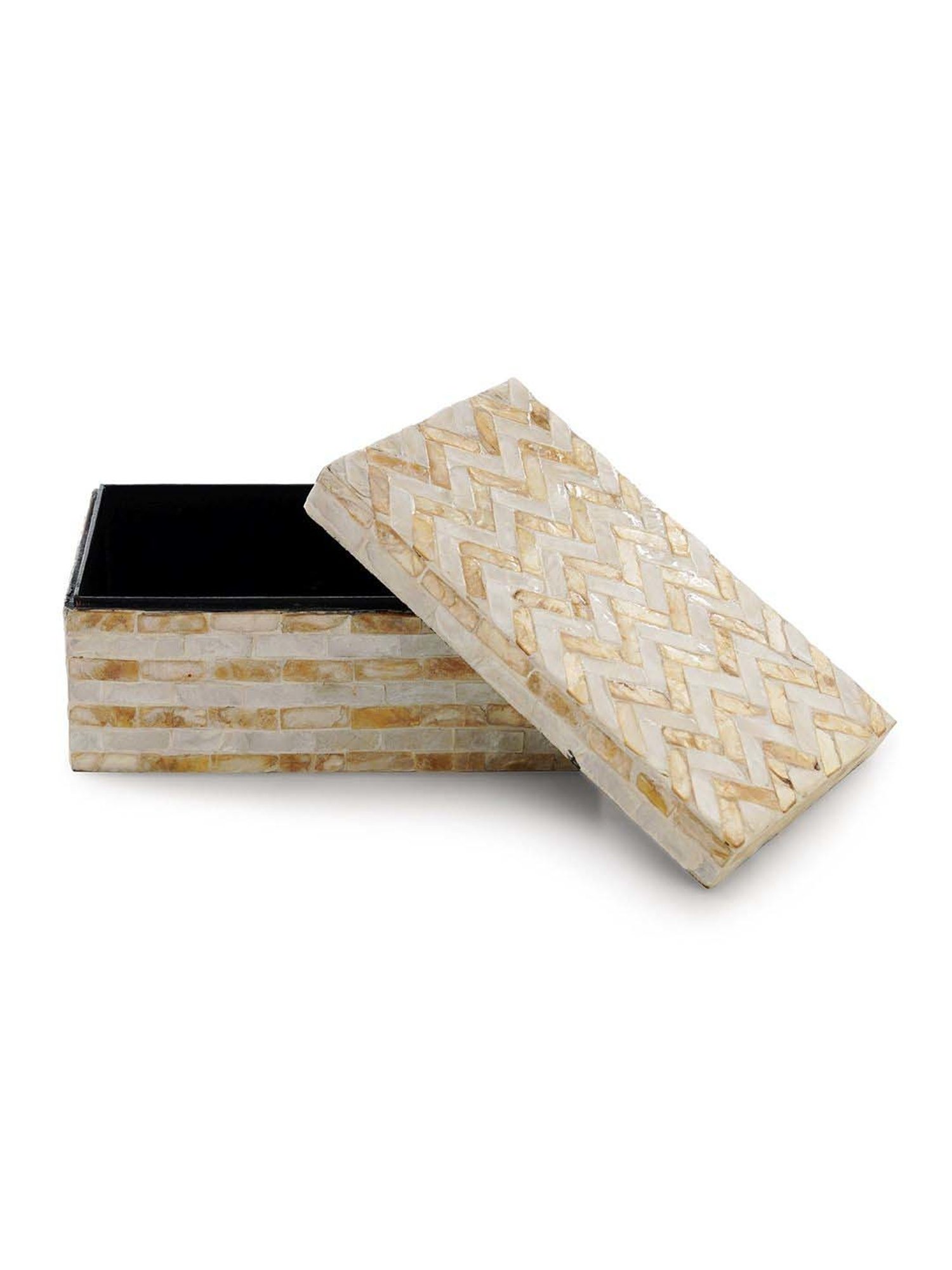 Pure Home and Living Cream M Of Pearl Rectangular Box