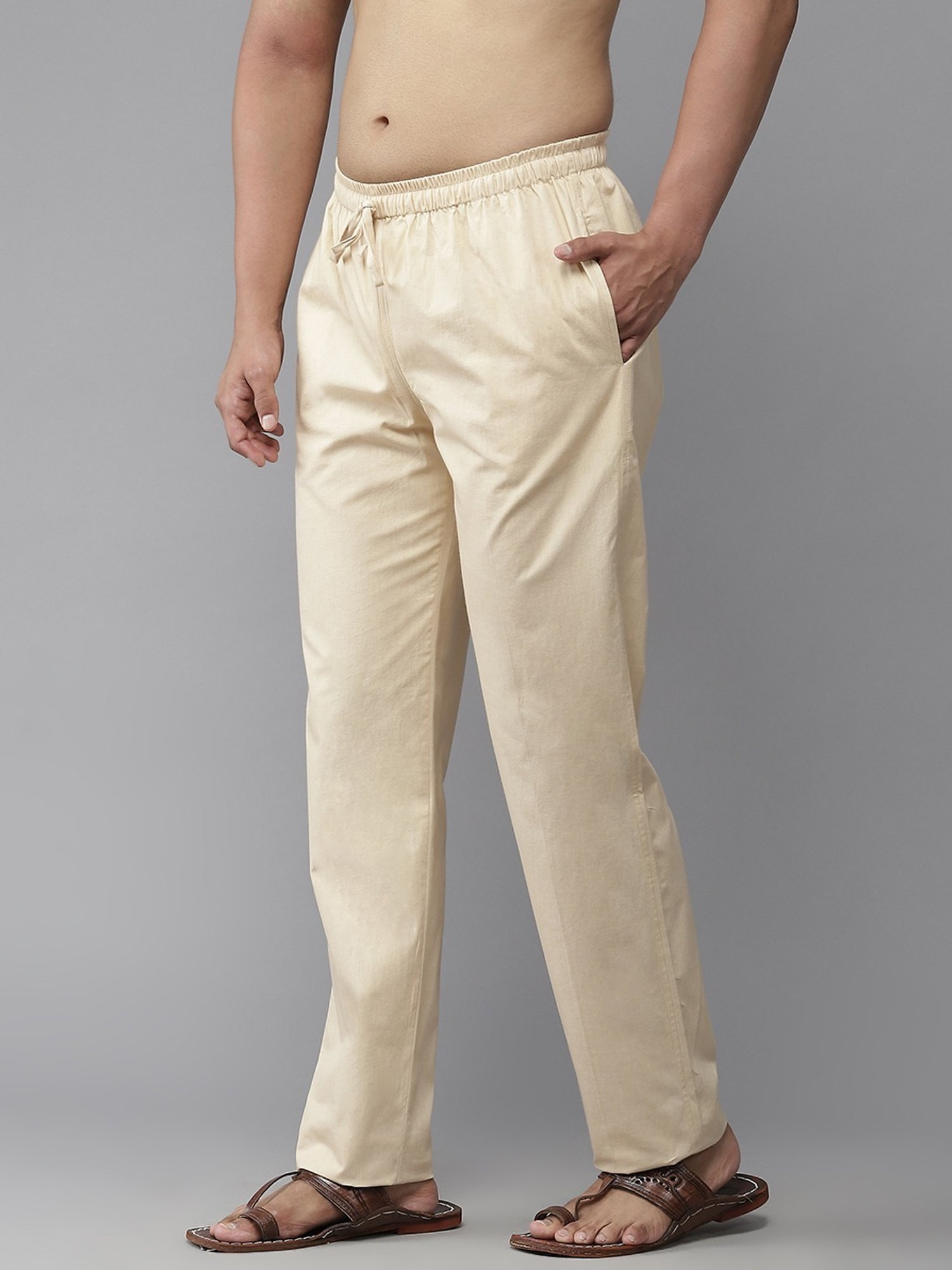 See Designs Brown & Beige Cotton Regular Fit Pyjamas