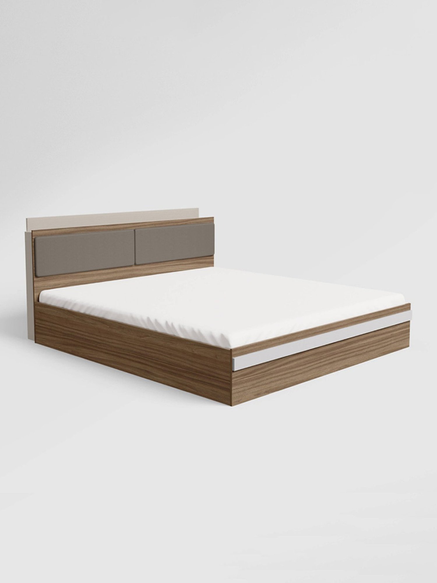 Godrej Interio Conflux Brown Engineered Wood Queen Bed