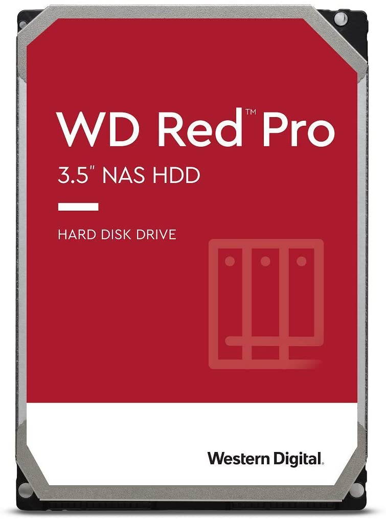 Western Digital 2TB WD Red Pro NAS Internal Hard Drive HDD - 7200 RPM, SATA 6 Gb/s, CMR, 64 MB Cache, 3.5" - WD2002FFSX