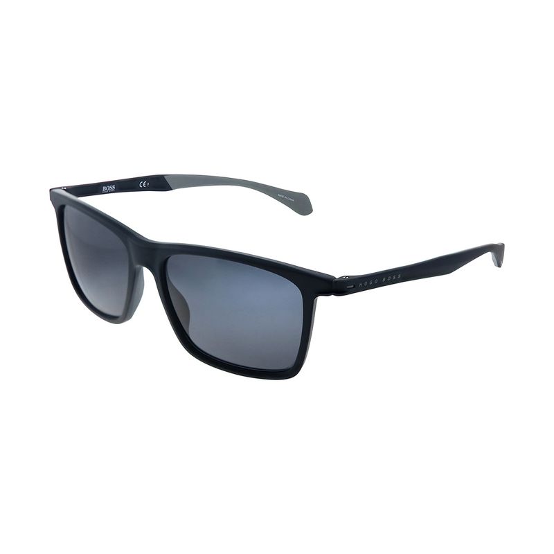 Hugo Boss 1078/S 003 Unisex Rectangle Sunglasses Matte Black 57mm