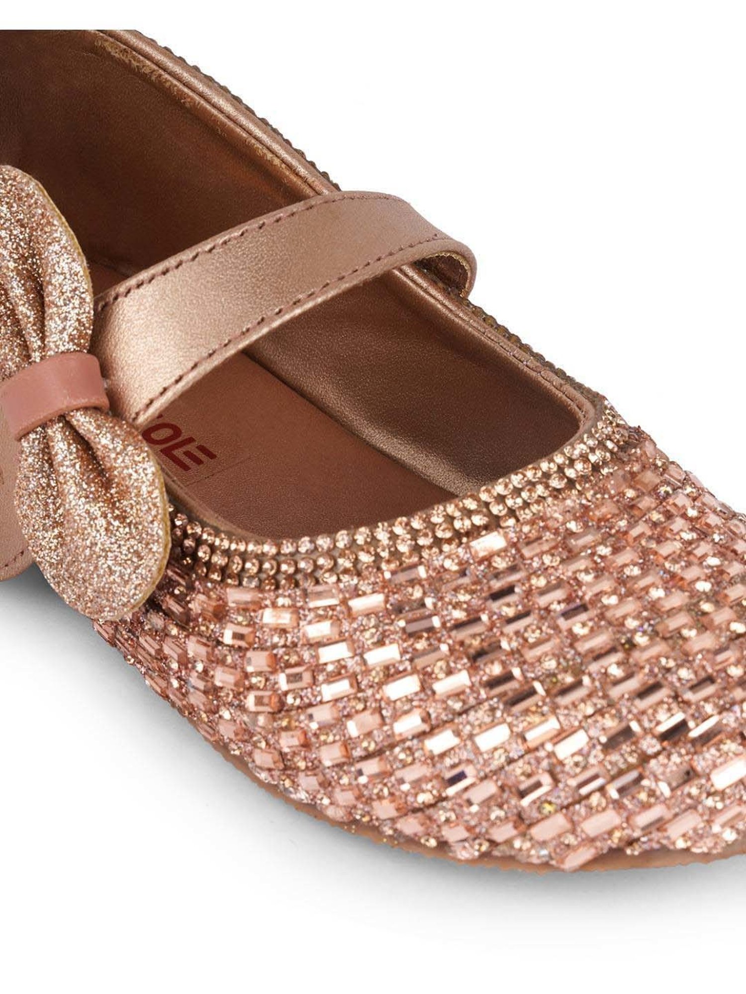 Minesole Kids Rose Gold Mary Jane Shoes
