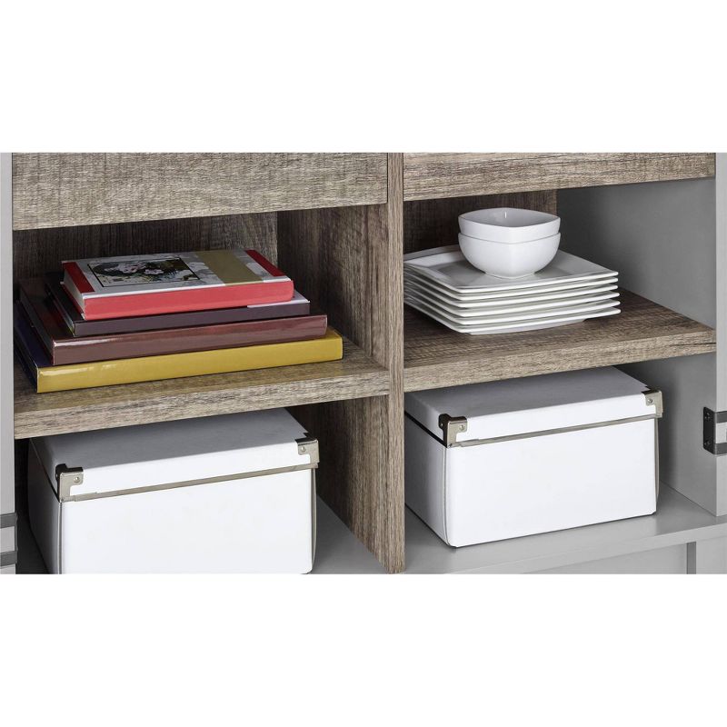 Wood 2 Door Storage Cabinet in White-Pemberly Row