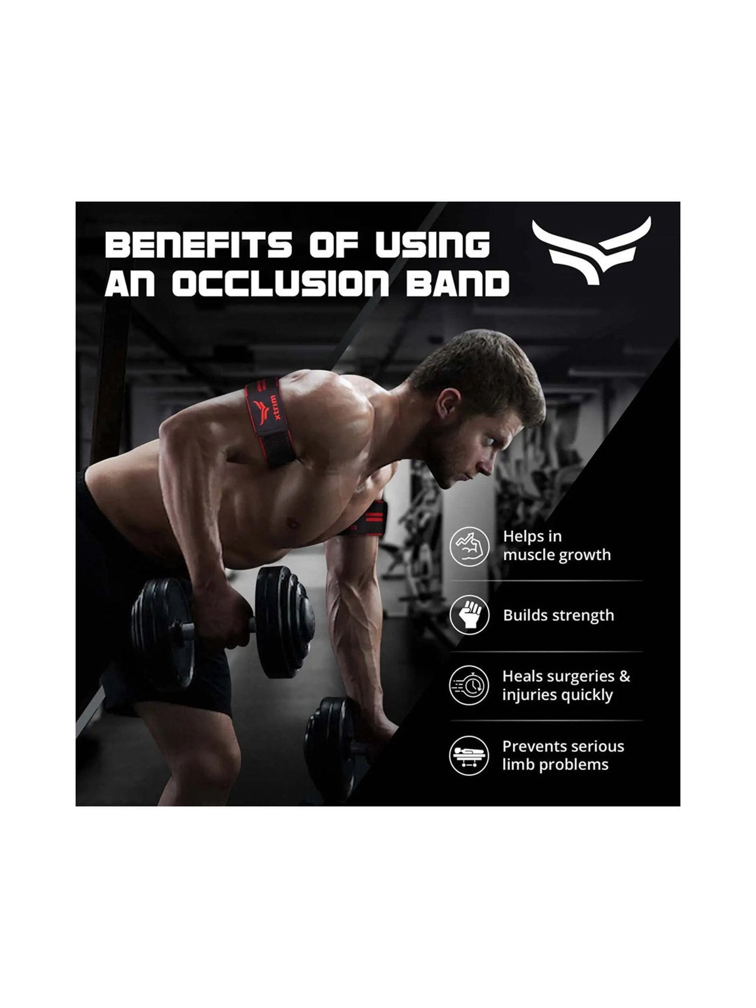 Xtrim Elastic BFR Band (Red)