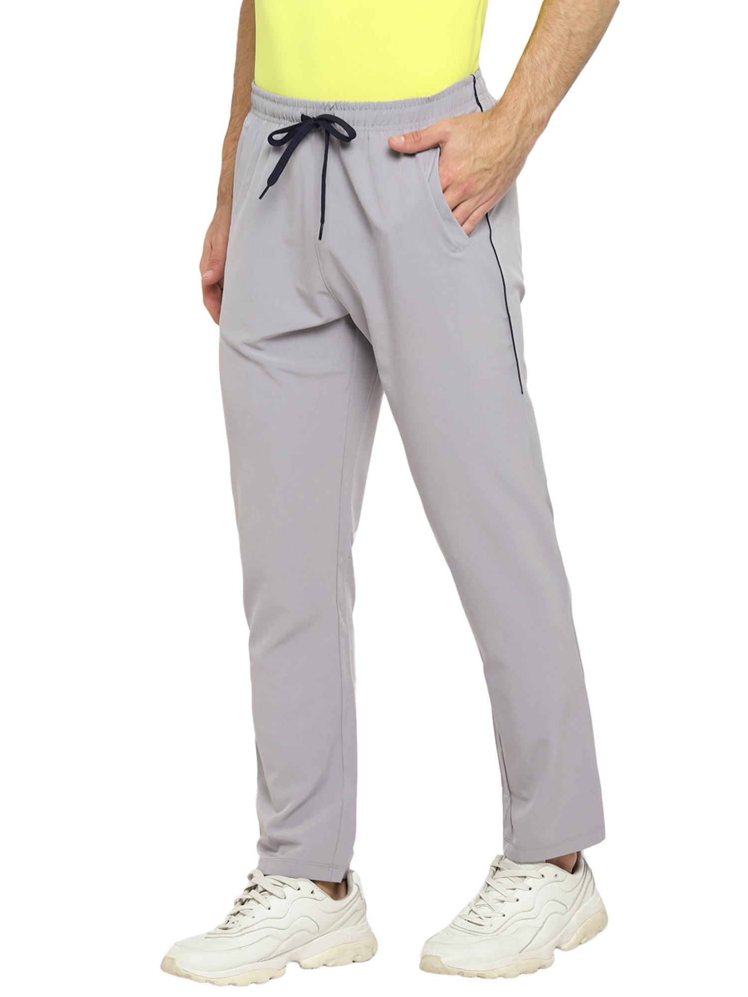 Yuuki Grey Regular Fit Trackpants