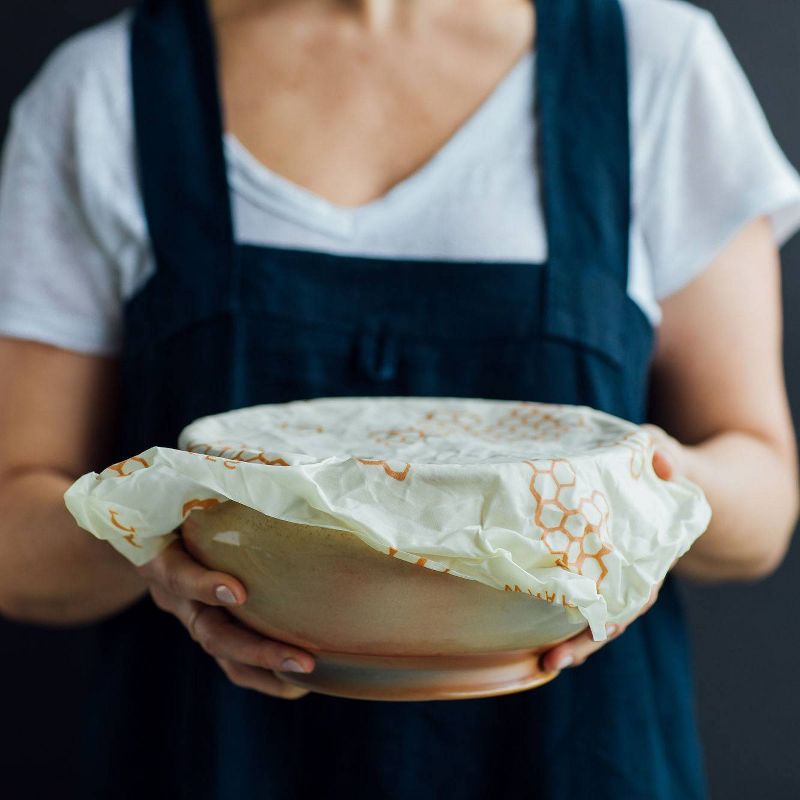 Bee's Wrap Large 3pk Eco Friendly Reusable Food Wraps Sustainable Plastic Free Food Storage