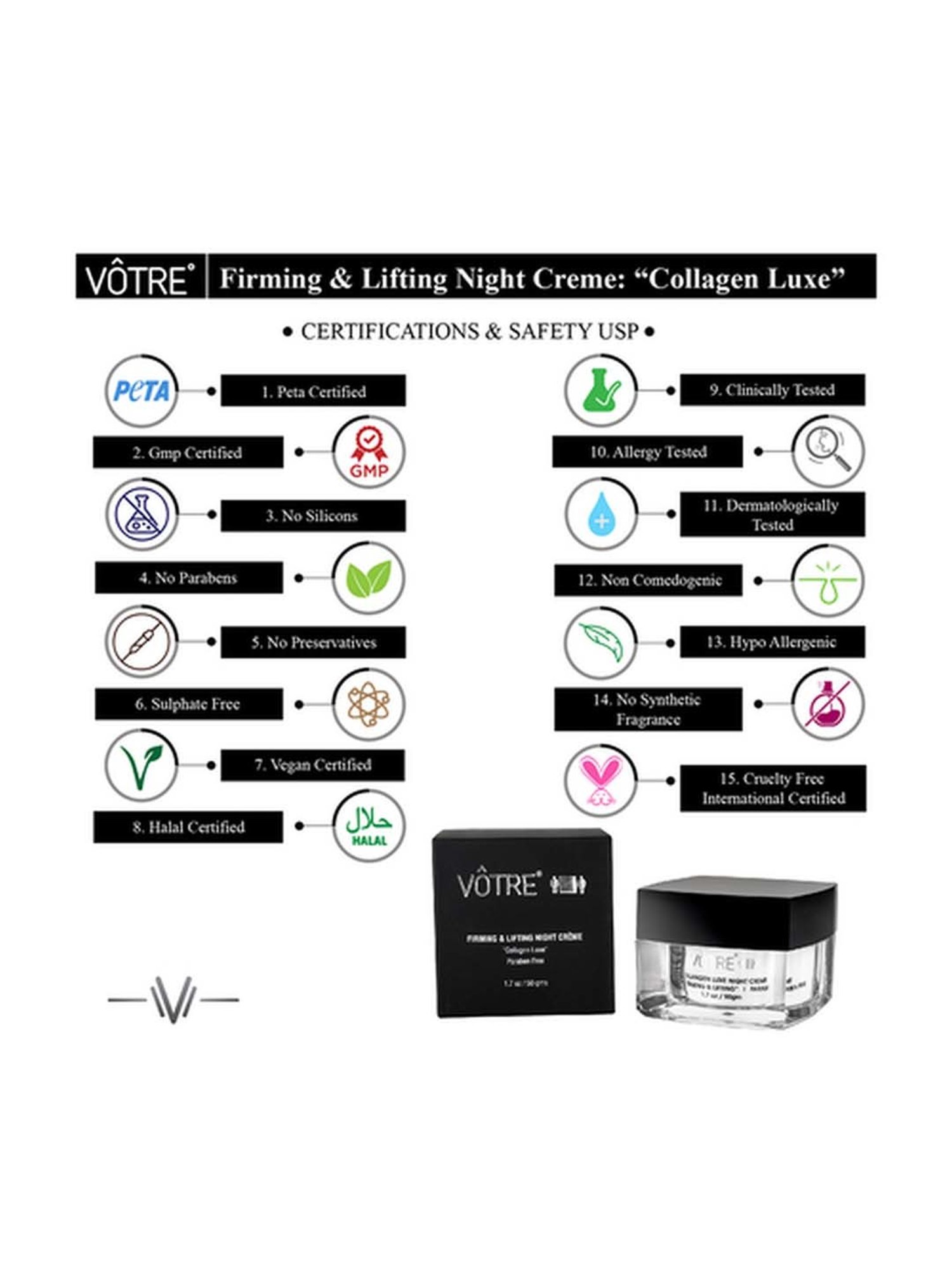 House of Beauty Collagen Peptide Cream with Bakuchiol & Avocado - 100 ml