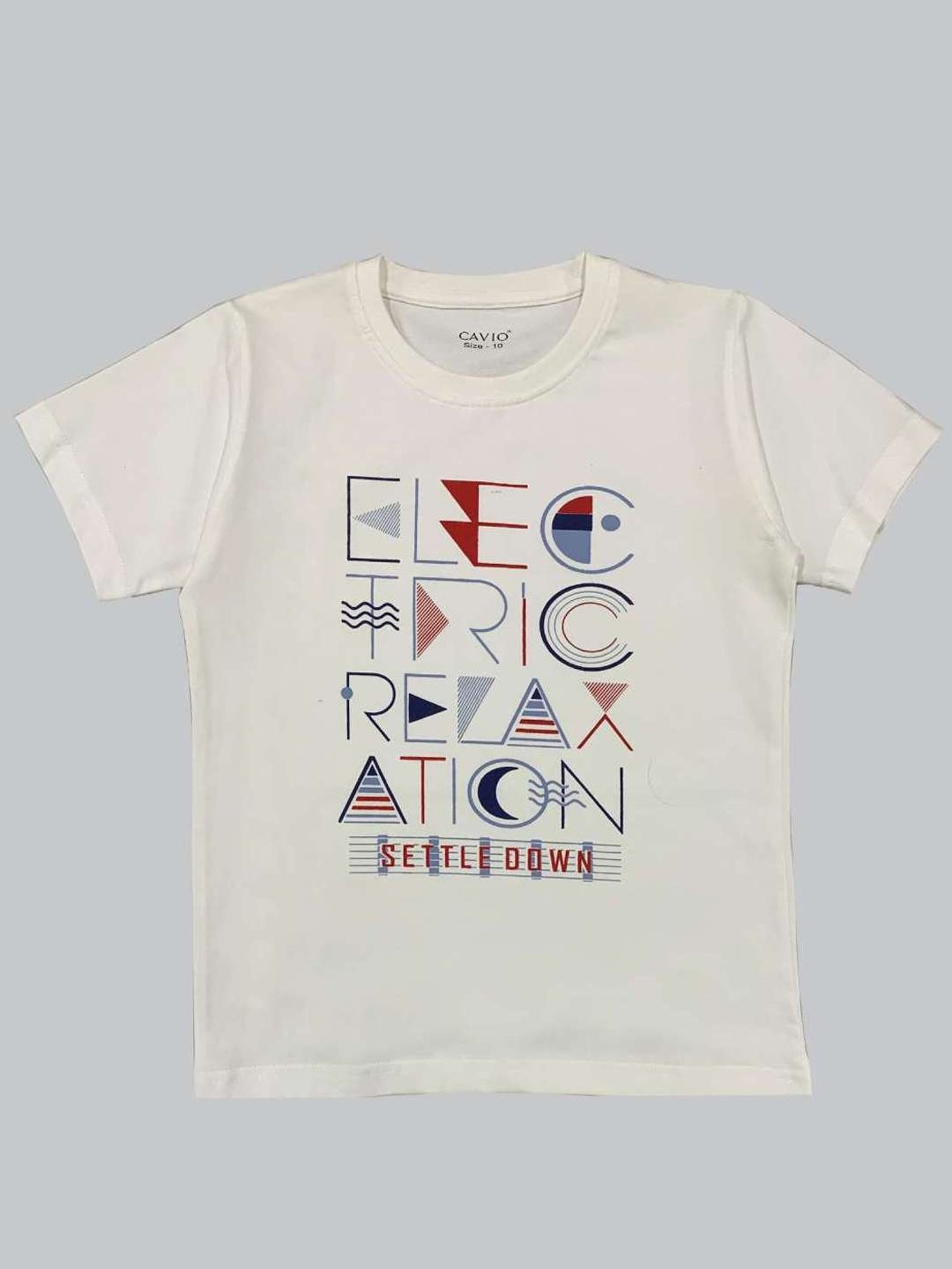 Cavio Kids Blue & White Cotton Striped Shirt Set