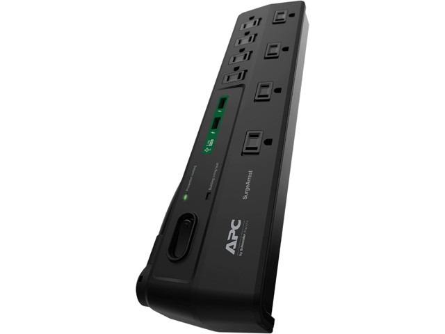 Uninex PS102 RF Remote Control Power Managed 6-Outlet Energy Controlled Surge Protector, Eliminates Standby Idle Electricity Usage, 6-Foot